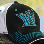 Raised logo on hat