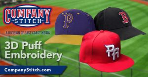Puff embroidered hats